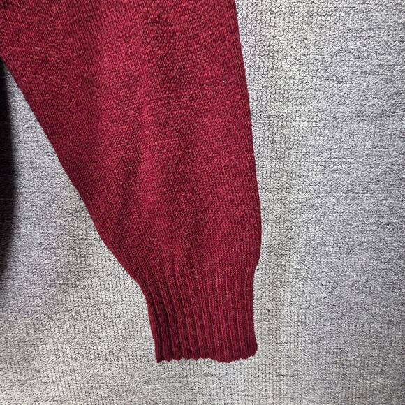 CLUB INTERNATIONAL VINTAGE MEN'S V-NECK SWEATER – MAROON / GRAY / WHITE – SIZE S - Picture 7 of 8